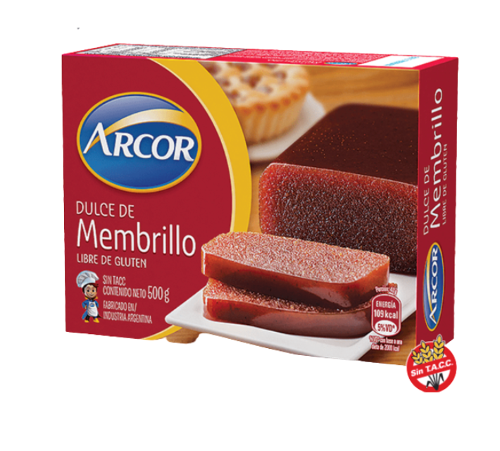 Dulce de membrillo arcor 500gr