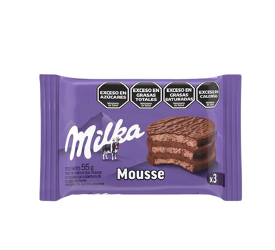 Alfajor Milka Mousse chocolate triple