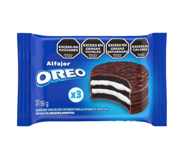 Alfajor oreo triple