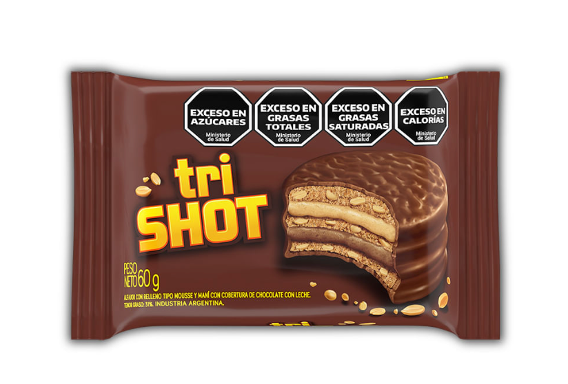 Alfajor Trishot 60gr