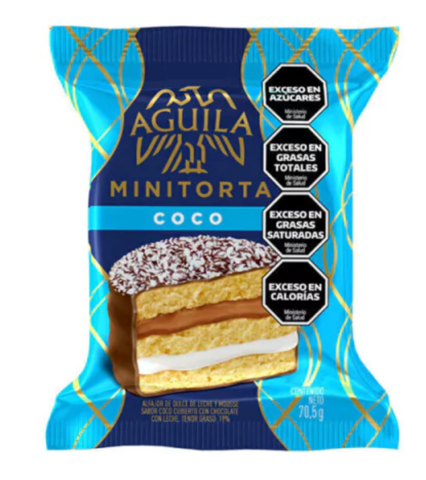 Alfajor Aguila minitorta coco