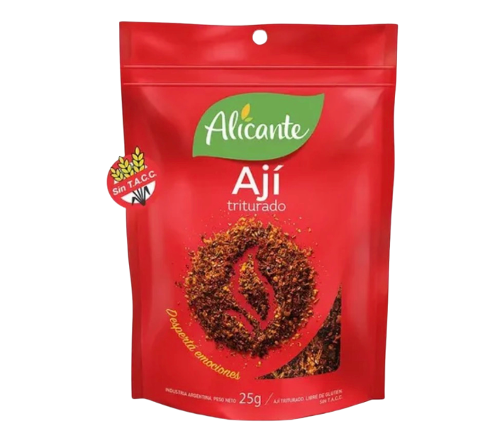 Condimento aji triturado alicante 25gr
