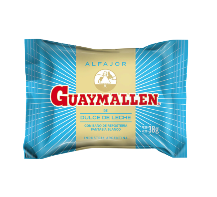Alfajor simple guaymallen blanco