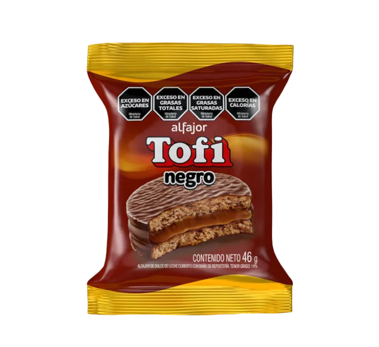 Alfajor tofi simple chocolate