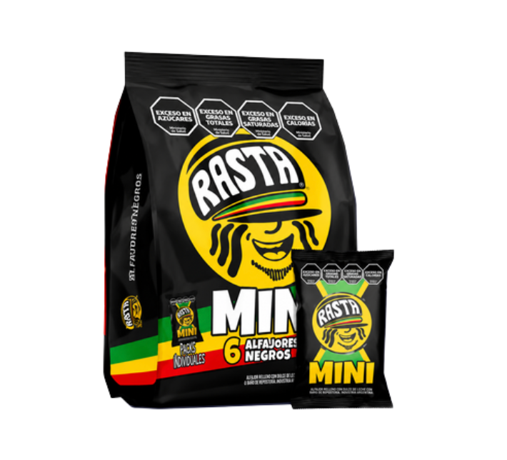 Alfajores mini rasta x6 chocolate