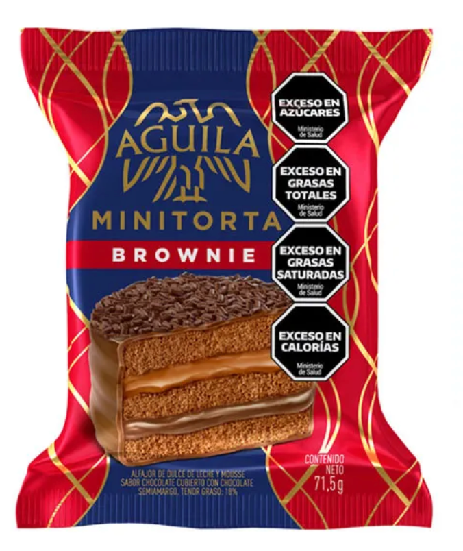 Alfajor triple Aguila Minitorta Brownie