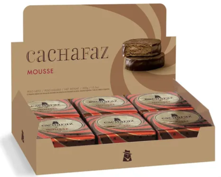 Alfajores cachafaz mousse x12un
