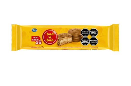 Alfajor mini bonobon x6