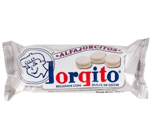 Alfajorcitos chocolate blanco jorgito x6un