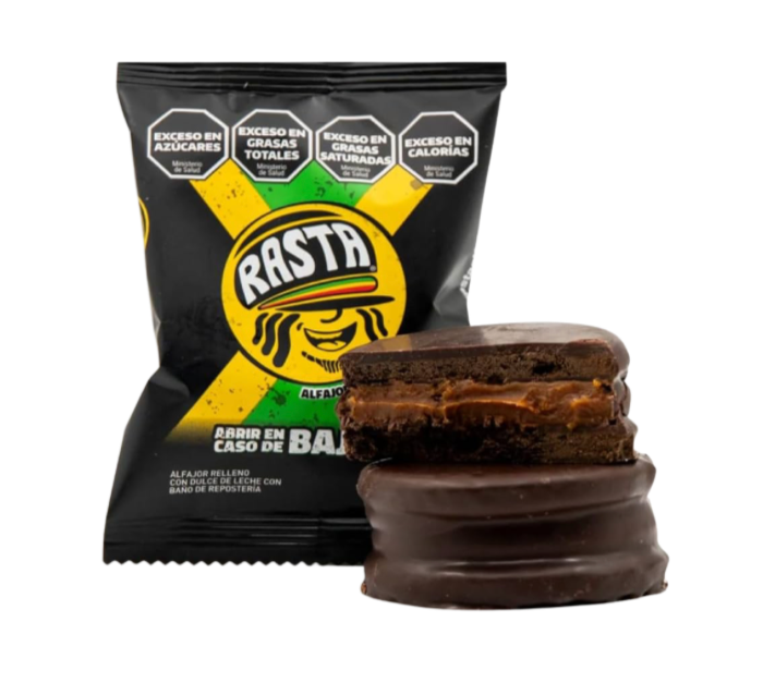 Alfajor rasta negro 60gr