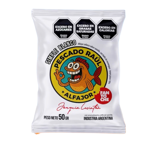 Alfajor pescado raul blanco 50gr