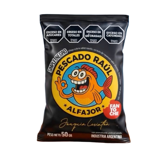 Alfajor pescado raul negro 50gr