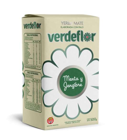 Yerba verdeflor menta y jengibre 500gr