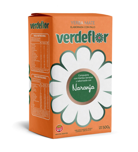 Yerba verdeflor naranja 500gr