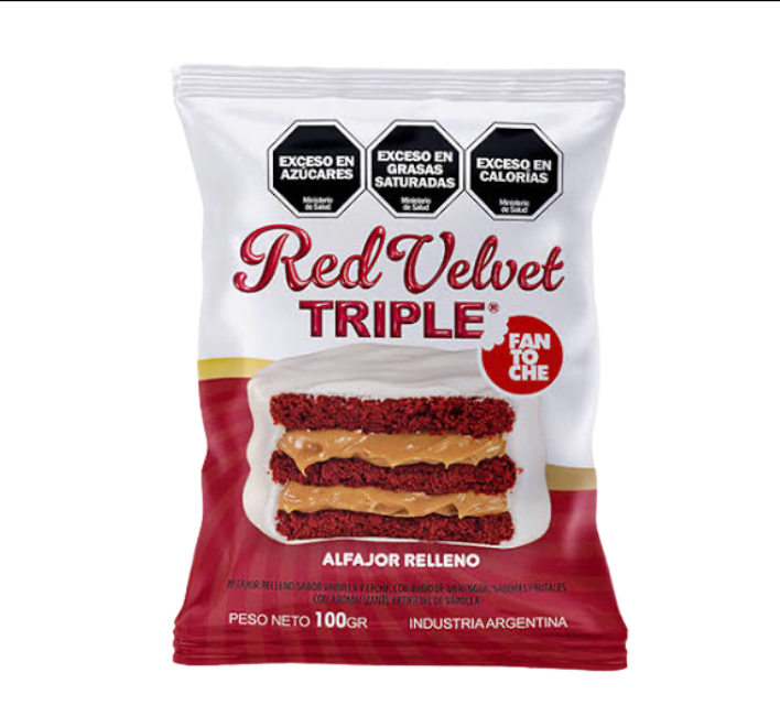 Alfajor red velvet 100gr