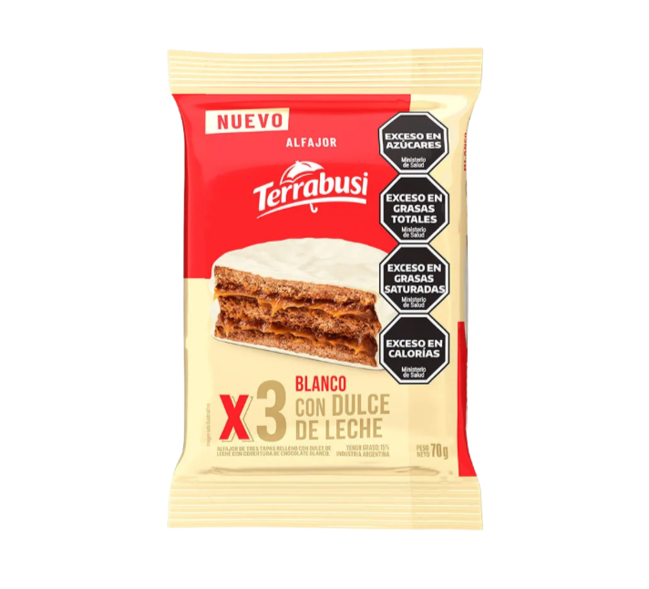 Alfajor terrabusi blanco