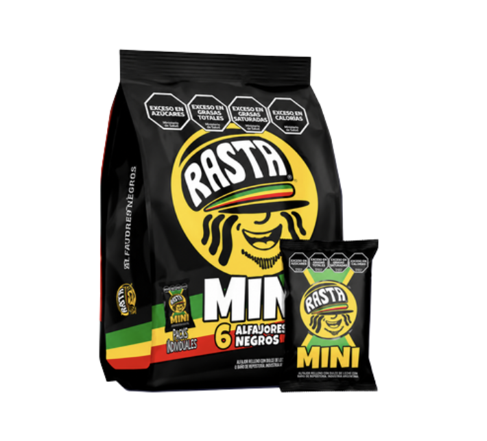 Alfajores mini rasta x6 chocolate
